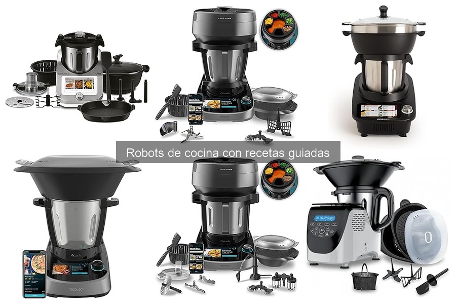 Mejores robots de cocina con recetas guiadas para principiantes
