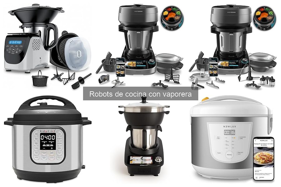 Mejores robots de cocina con vaporera para familias grandes