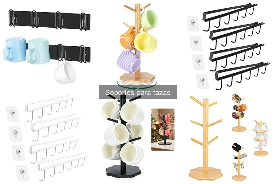 Mejores soportes para tazas en espacios pequeños