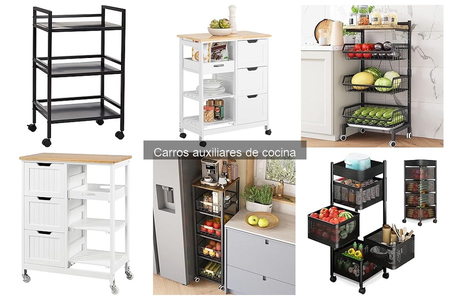 Organiza tu cocina: Ideas prácticas con carro auxiliar
