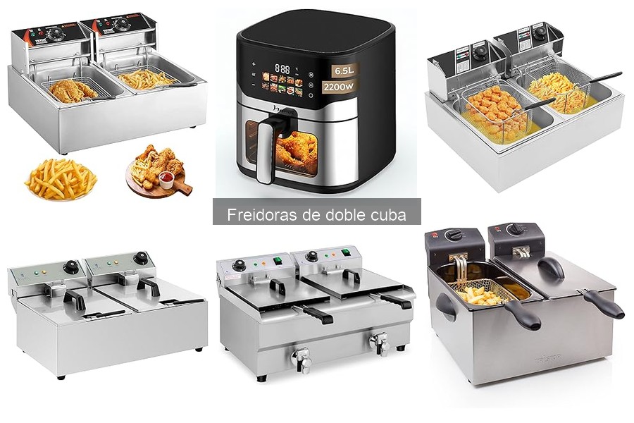 Precios y mejores tiendas para freidoras de doble cuba