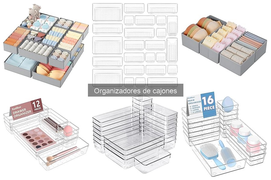 Problemas comunes al usar organizadores de cajones