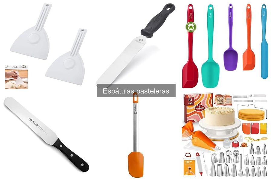¿Qué son las espátulas pasteleras? Funciones y tipos