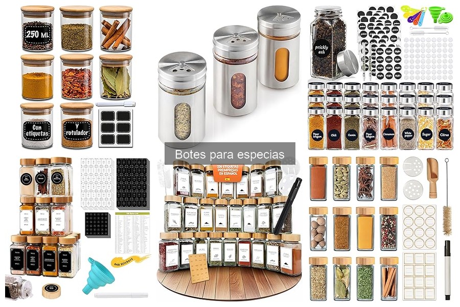 ¿Qué son los botes para especias y su función en la cocina?
