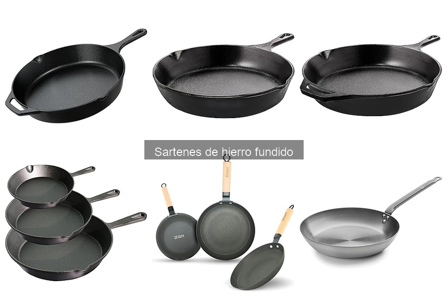Sartenes de hierro fundido para cocinas de inducción: comparativa