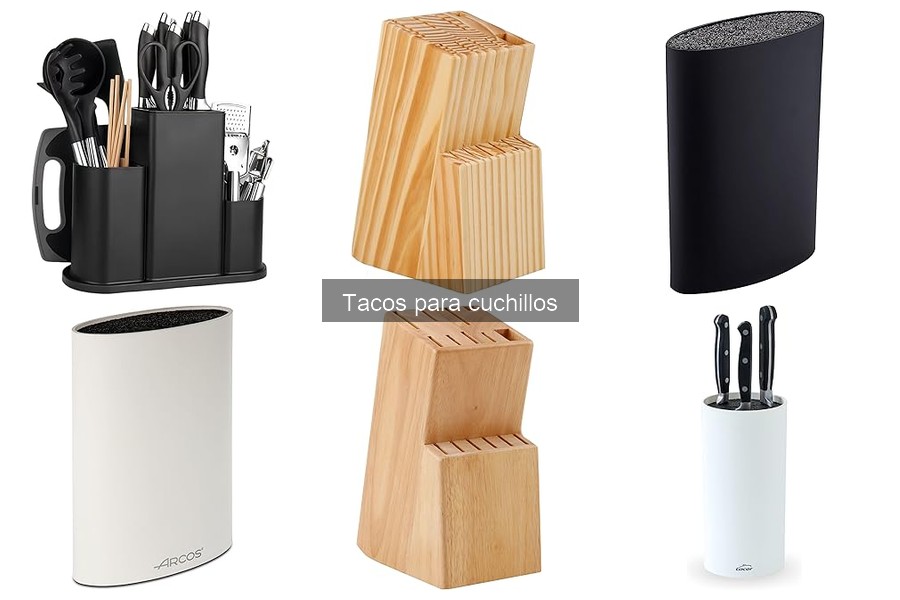 ¿Son necesarios los tacos para cuchillos en la cocina?