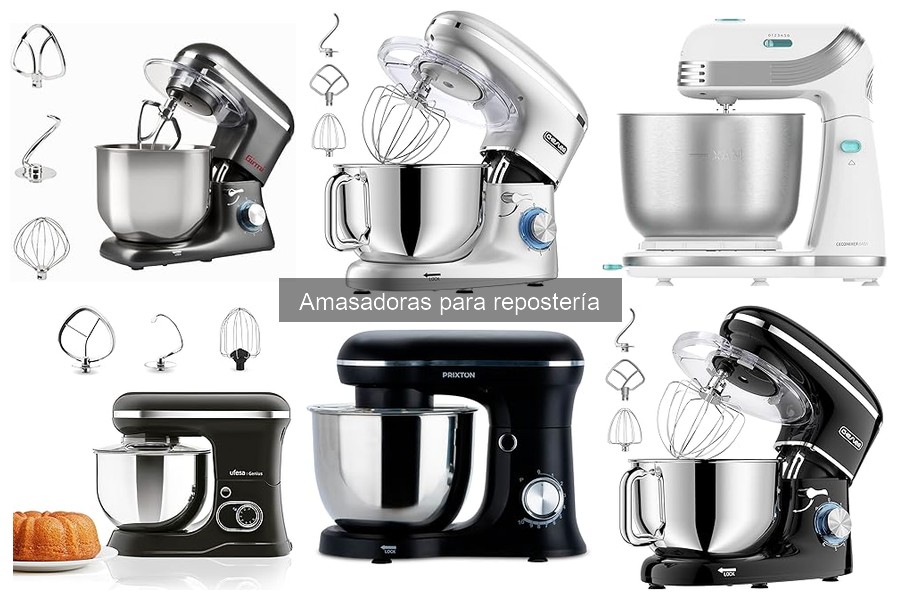 Tipos de amasadoras para repostería: guía completa