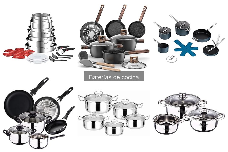Tipos de baterías de cocina: características y usos