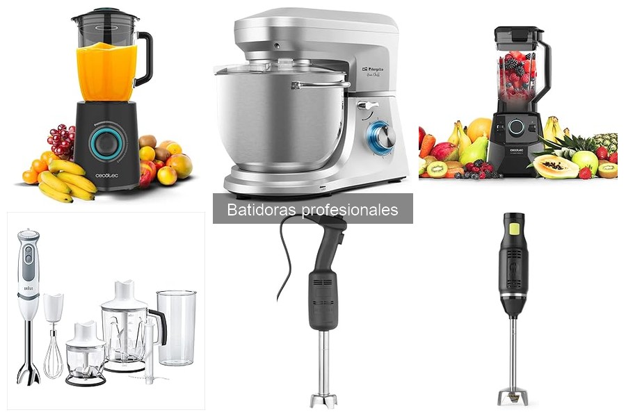 Tipos de batidoras profesionales y sus usos en cocina