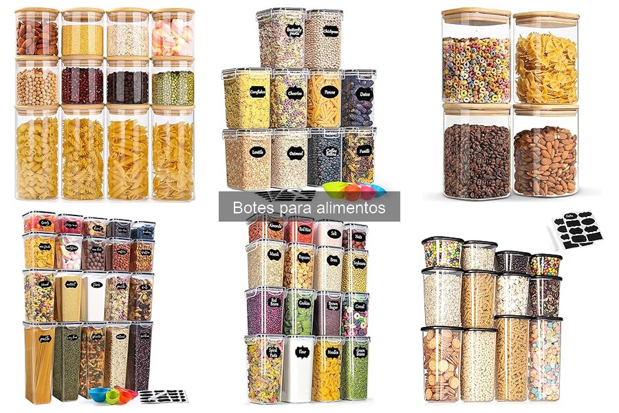 Tipos de botes para alimentos y sus usos prácticos