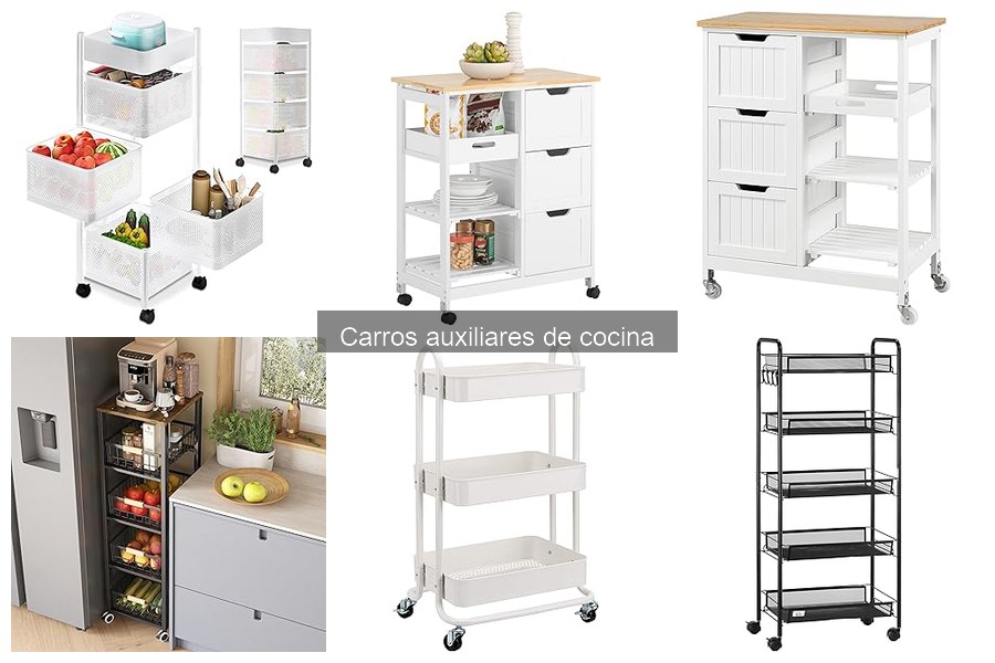 Tipos de carros auxiliares de cocina: guía completa para elegir