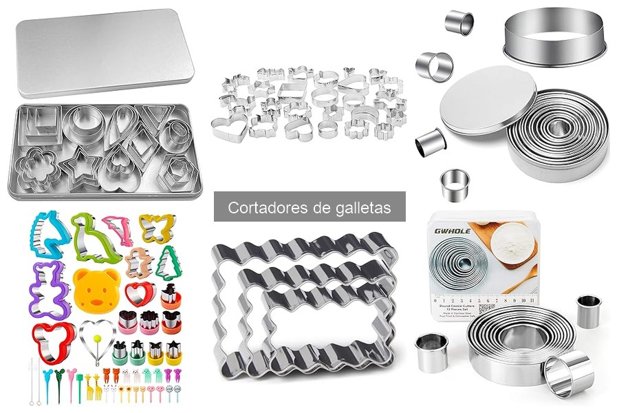 Tipos de cortadores de galletas y sus usos