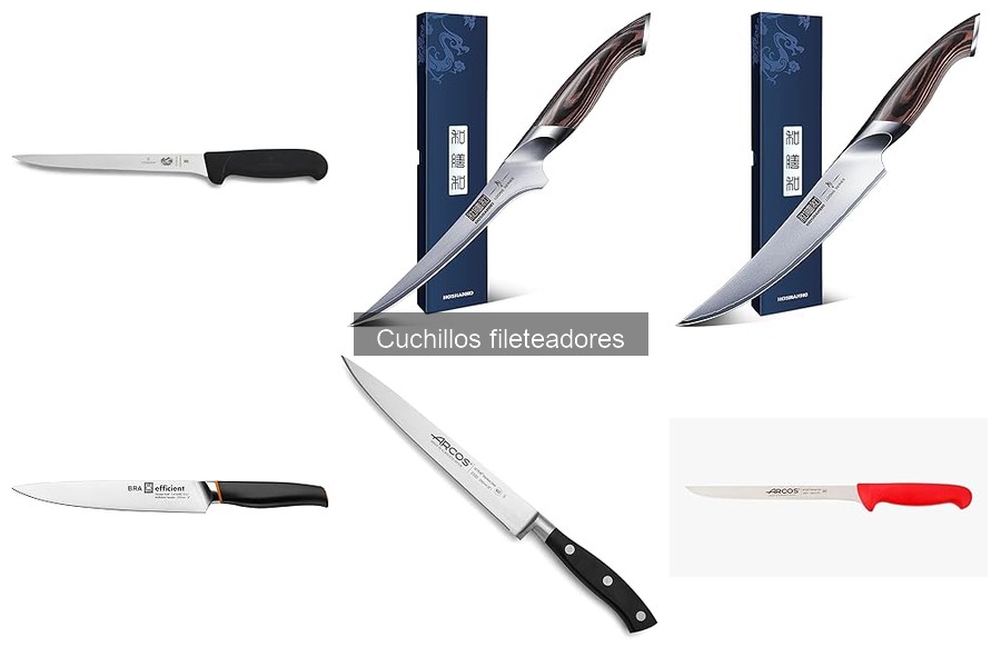 Tipos de cuchillos fileteadores: Guía de usos y materiales