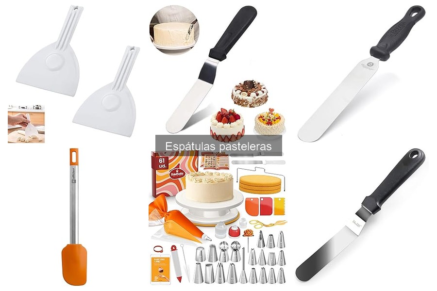 Tipos de espátulas pasteleras y sus usos en repostería