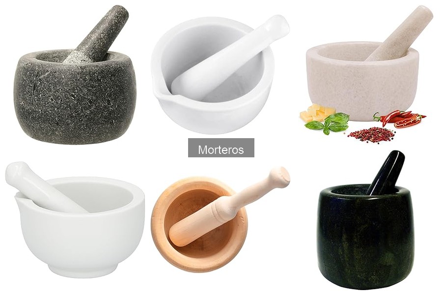 Tipos de morteros de cocina y sus características esenciales