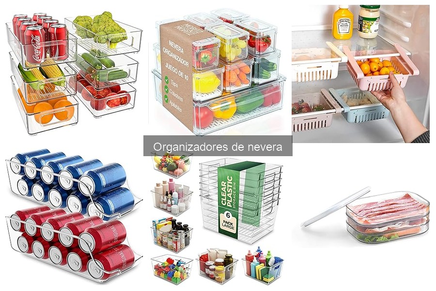 Tipos de organizadores de nevera: estantes, cestas y más