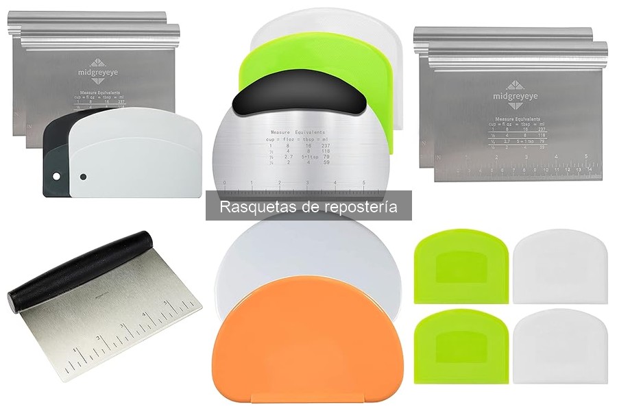 Tipos de rasquetas de repostería y sus usos en repostería