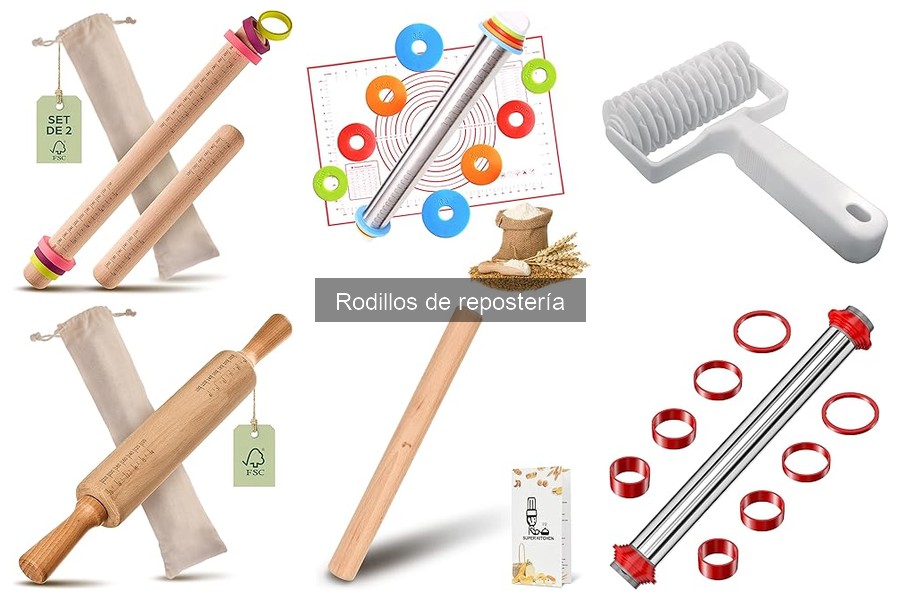 Tipos de rodillos de repostería y sus usos adecuados