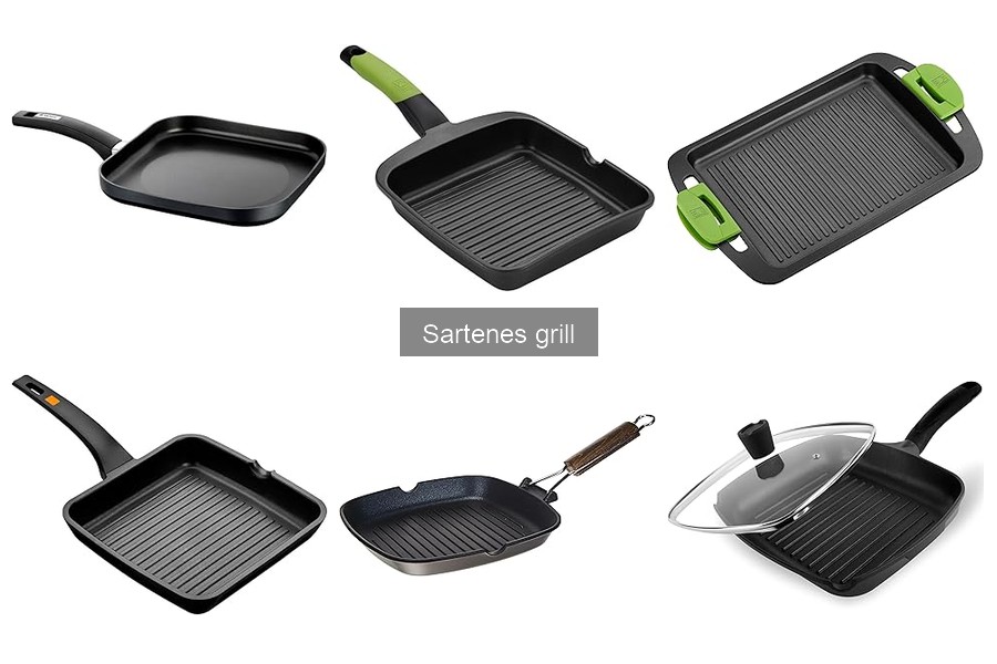 Tipos de sartenes grill: característicos y ventajas