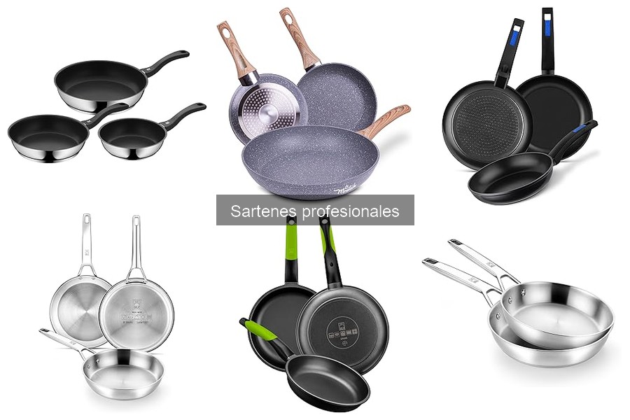 Tipos de sartenes profesionales y sus usos en cocina