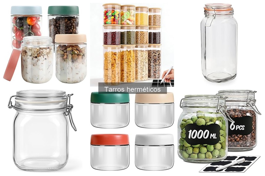 Tipos de tarros herméticos y sus usos en la cocina