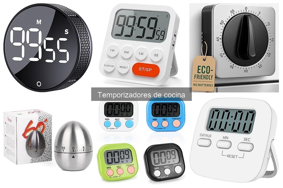 Tipos de temporizadores de cocina: digital, mecánico y más