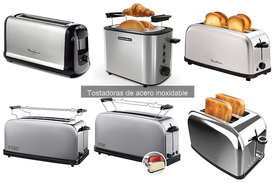 Tostadoras de acero inoxidable con funciones avanzadas