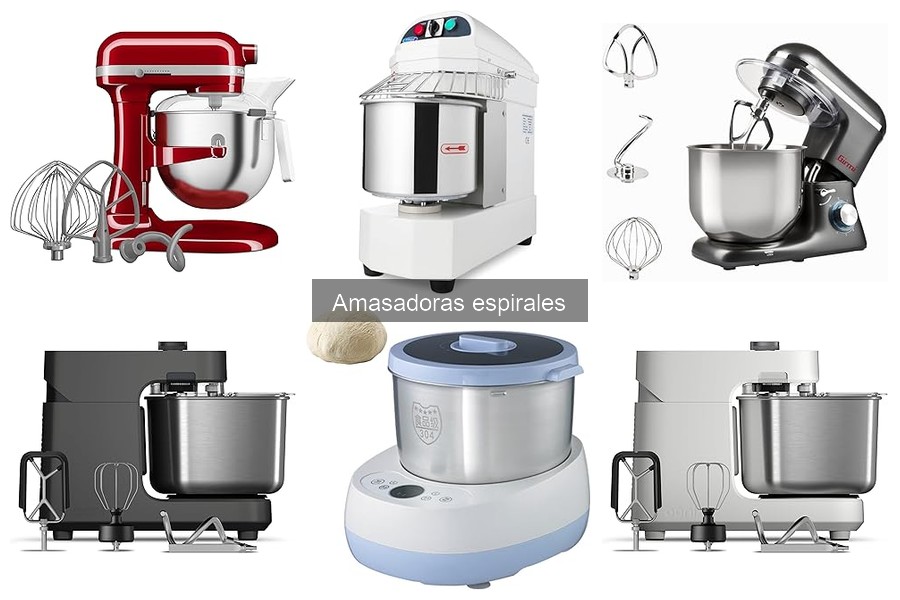 Uso y recetas increíbles con amasadoras espirales