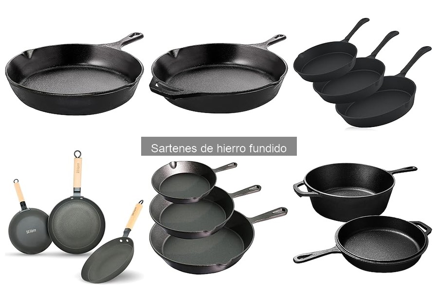 Utensilios ideales para sartenes de hierro fundido